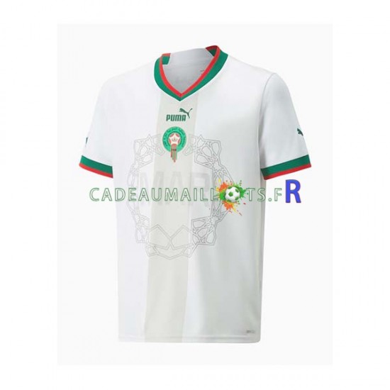 Maroc Maillot avec flocage Extérieur Coupe du Monde 2022 ,Homme MC