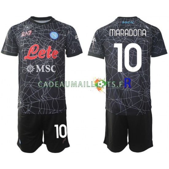 Naples Maillot avec flocage Diego Maradona 10 Special Domicile 2021-2022 ,Tenue Enfant MC