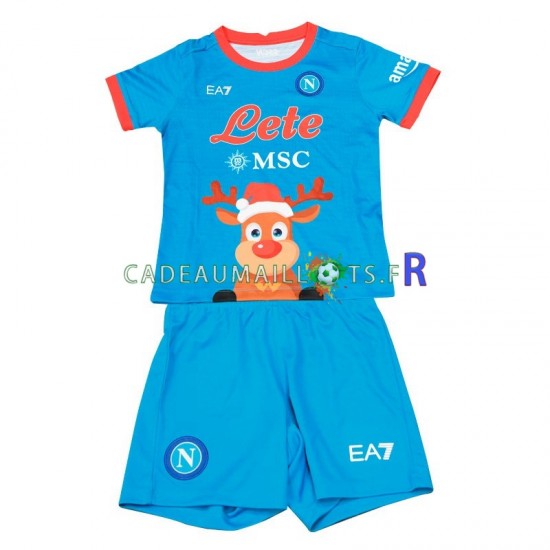 Naples Maillot avec flocage Xmas Domicile 2022-2023 ,Tenue Enfant MC