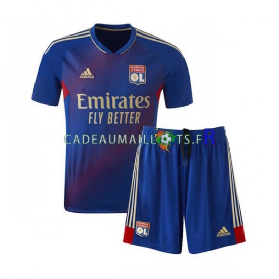 Olympique Lyonnais Maillot avec flocage 4ème 2022-2023 ,Tenue Enfant MC