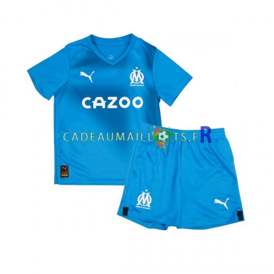 Olympique de Marseille Maillot avec flocage 3ème 2022-2023 ,Tenue Enfant MC