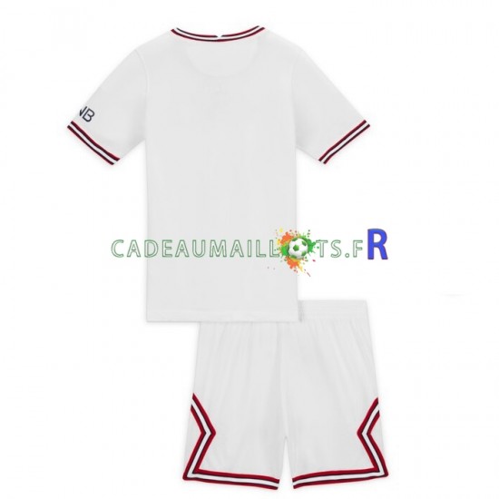 Paris Saint-Germain Maillot avec flocage 4ème 2021-2022 ,Tenue Enfant MC