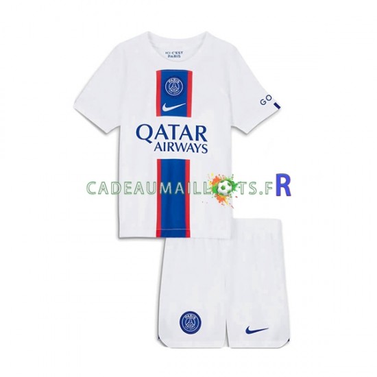 Paris Saint-Germain Maillot avec flocage 3ème 2022-2023 ,Tenue Enfant MC