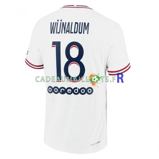 Paris Saint-Germain Maillot avec flocage Georginio Wijnaldum 18 4ème 2021-2022 ,Homme MC