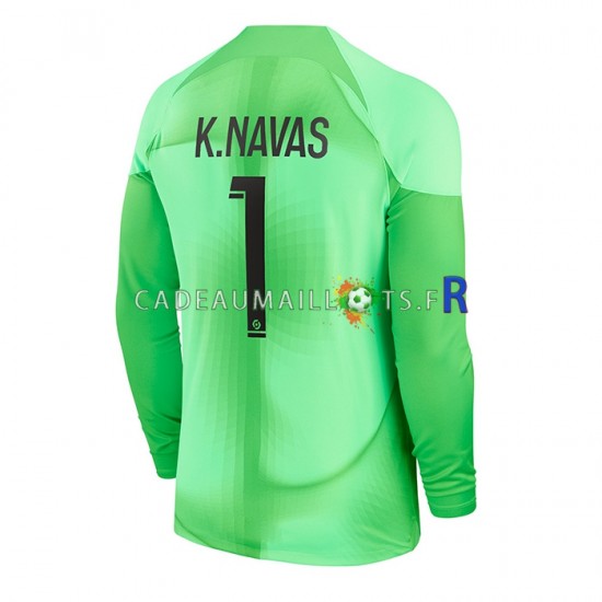 Paris Saint-Germain Maillot avec flocage K.Navas 1 Gardien Domicile 2022-2023 ,Homme ML