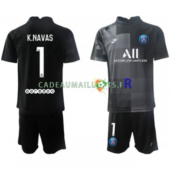 Paris Saint-Germain Maillot avec flocage Keylor Navas 1 Gardien Extérieur 2021-2022 ,Tenue Enfant MC