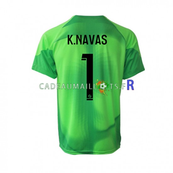 Paris Saint-Germain Maillot avec flocage Keylor Navas 1 Gardien Domicile 2022-2023 ,Homme MC