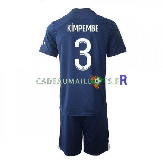 Paris Saint-Germain Maillot avec flocage Kimpembe 3 Domicile 2022-2023 ,Tenue Enfant MC