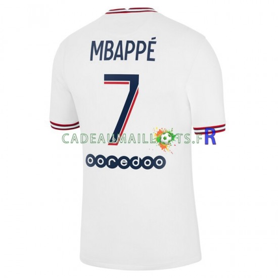 Paris Saint-Germain Maillot avec flocage Mbappé Kylian 7 4ème 2021-2022 ,Homme MC