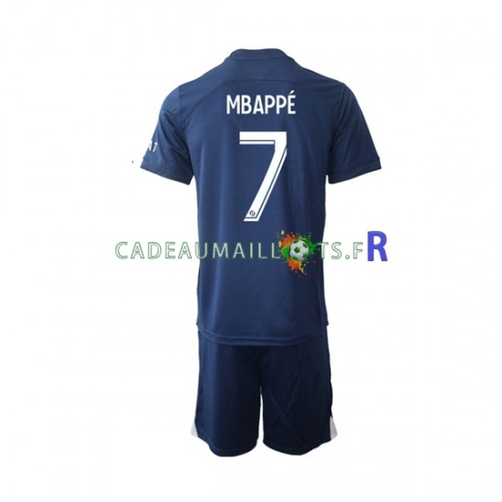 Paris Saint-Germain Maillot avec flocage Mbappé 7 Domicile 2022-2023 ,Tenue Enfant MC