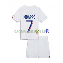 Paris Saint-Germain Maillot avec flocage Mbappé 7 3ème 2022-2023 ,Tenue Enfant MC