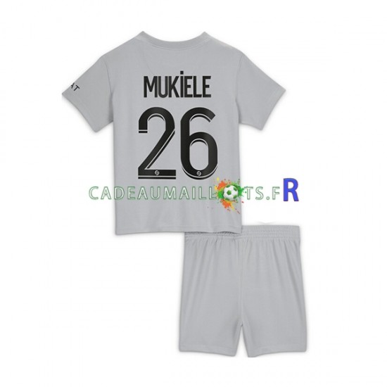 Paris Saint-Germain Maillot avec flocage Mukiele 26 Extérieur 2022-2023 ,Tenue Enfant MC