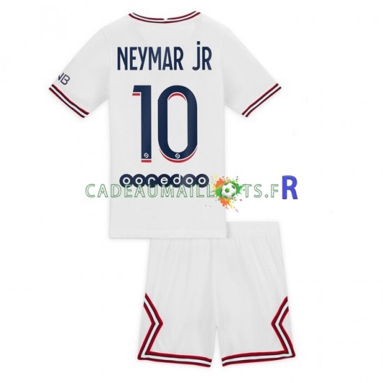 Paris Saint-Germain Maillot avec flocage Neymar Jr 10 4ème 2021-2022 ,Tenue Enfant MC