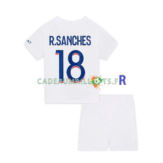 Paris Saint-Germain Maillot avec flocage R.Sanches 18 3ème 2022-2023 ,Tenue Enfant MC