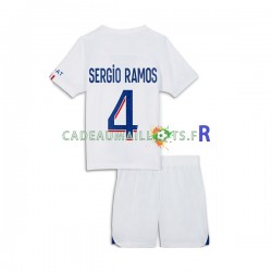 Paris Saint-Germain Maillot avec flocage Sergio Ramos 4 3ème 2022-2023 ,Tenue Enfant MC