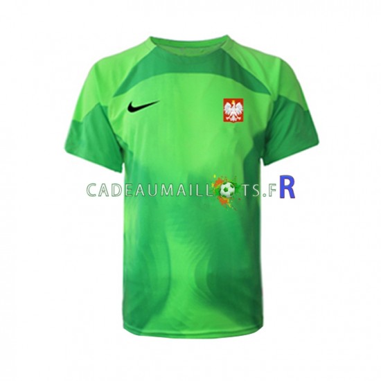 Pologne Maillot avec flocage Gardien Domicile Coupe du Monde 2022 ,Homme MC