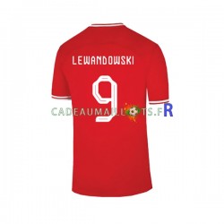 Pologne Maillot avec flocage Lewandowski 9 Extérieur Coupe du Monde 2022 ,Homme MC