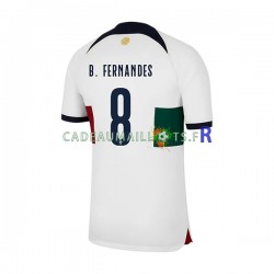 Portugal Maillot avec flocage B.Fernandes 8 Extérieur Coupe du Monde 2022 ,Homme MC