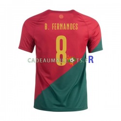 Portugal Maillot avec flocage B.Fernandes 8 Domicile Coupe du Monde 2022 ,Homme MC