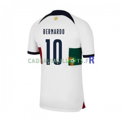 Portugal Maillot avec flocage Bernardo 10 Extérieur Coupe du Monde 2022 ,Homme MC
