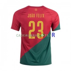 Portugal Maillot avec flocage Joao Felix 23 Domicile Coupe du Monde 2022 ,Homme MC