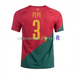 Portugal Maillot avec flocage PEPE 3 Domicile Coupe du Monde 2022 ,Homme MC
