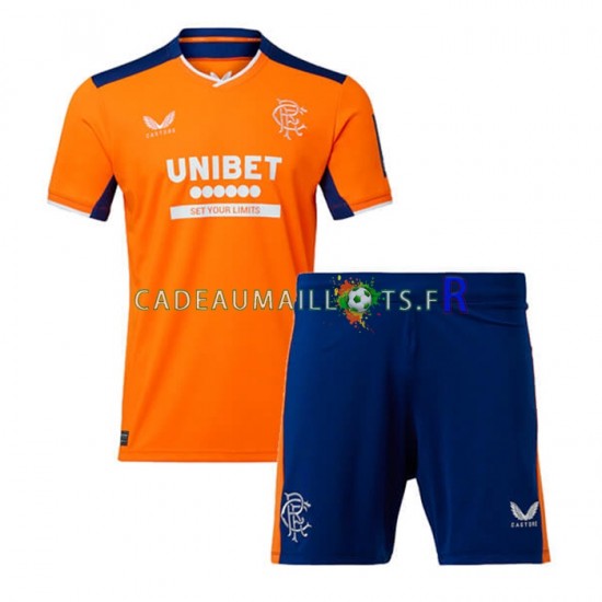 Rangers Maillot avec flocage 3ème 2022-2023 ,Tenue Enfant MC