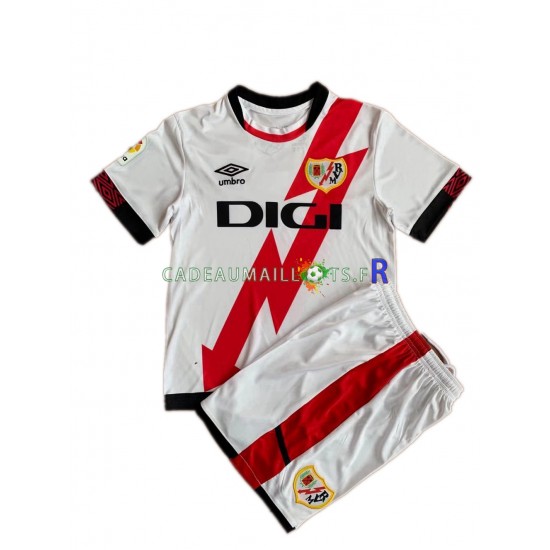 Rayo Vallecano Maillot avec flocage Domicile 2021-2022 ,Tenue Enfant MC