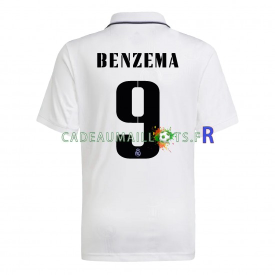 Real Madrid Maillot avec flocage Benzema 9 Domicile 2022-2023 ,Homme MC