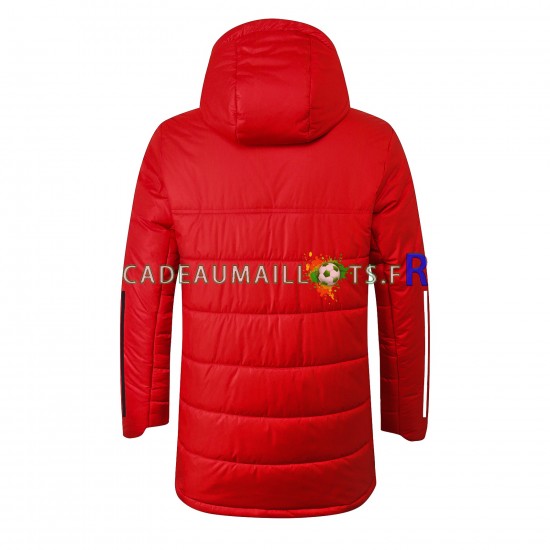 Real Madrid Rouge Veste Rembourrée ,Homme