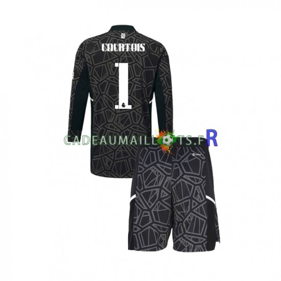 Real Madrid Maillot avec flocage Courtois 1 Gardien 3ème 2022-2023 ,Tenue Enfant ML