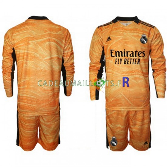 Real Madrid Maillot avec flocage Gardien Extérieur 2021-2022 ,Tenue Enfant ML