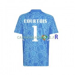 Real Madrid Maillot avec flocage Courtois 1 Gardien Domicile 2022-2023 ,Homme MC