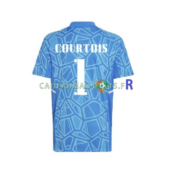 Real Madrid Maillot avec flocage Courtois 1 Gardien Domicile 2022-2023 ,Homme MC