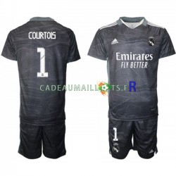 Real Madrid Maillot avec flocage Thibaut Courtois 1 Gardien Domicile 2021-2022 ,Tenue Enfant MC