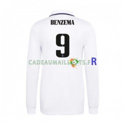 Real Madrid Maillot avec flocage Karim Benzema 9 Domicile 2022-2023 ,Homme ML