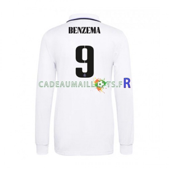 Real Madrid Maillot avec flocage Karim Benzema 9 Domicile 2022-2023 ,Homme ML