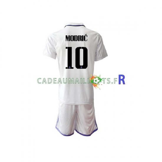 Real Madrid Maillot avec flocage Modrić Luka 10 Domicile 2022-2023 ,Tenue Enfant MC