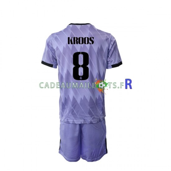 Real Madrid Maillot avec flocage Toni Kroos 8 Extérieur 2022-2023 ,Tenue Enfant MC