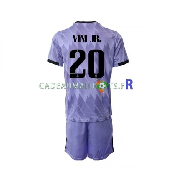 Real Madrid Maillot avec flocage Vinicius Junior 20 Extérieur 2022-2023 ,Tenue Enfant MC