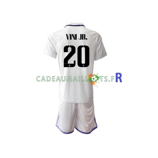 Real Madrid Maillot avec flocage Vinicius Junior 20 Domicile 2022-2023 ,Tenue Enfant MC