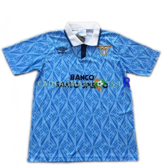 SS Lazio Maillot avec flocage Rétro Domicile 1991 ,Homme MC