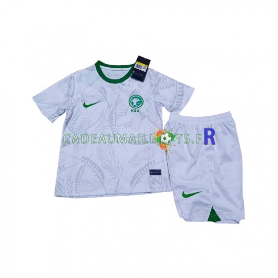 Arabie saoudite Maillot avec flocage Domicile Coupe du Monde 2022 ,Tenue Enfant MC