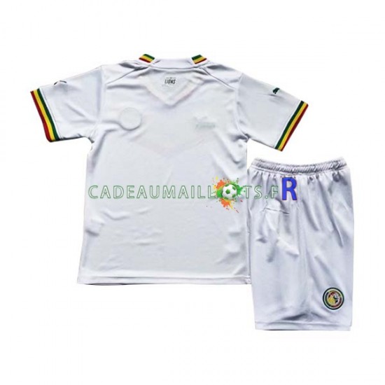 Sénégal Maillot avec flocage Domicile Coupe du Monde 2022 ,Tenue Enfant MC