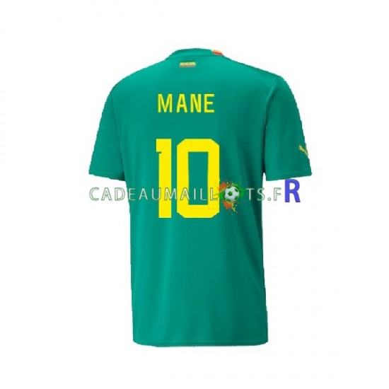 Sénégal Maillot avec flocage Mane Extérieur Coupe du Monde 2022 ,Homme MC