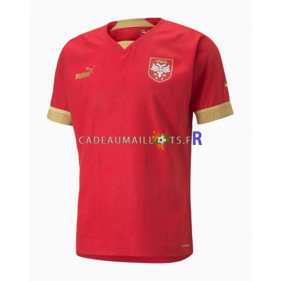 Serbie Maillot avec flocage Domicile Coupe du Monde 2022 ,Homme MC