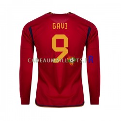Espagne Maillot avec flocage Gavi 9 Domicile Coupe du Monde 2022 ,Homme ML