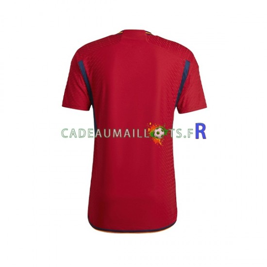 Espagne Maillot avec flocage Domicile Coupe du Monde 2022 ,Homme MC