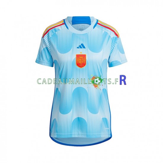 Espagne Maillot avec flocage Extérieur Coupe du Monde 2022 ,Femme MC