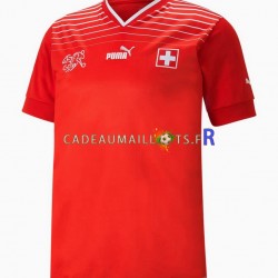 Suisse Maillot avec flocage Domicile Coupe du Monde 2022 ,Homme MC
